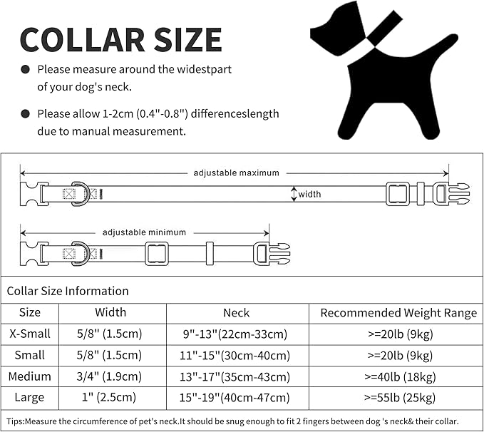 Mile High Life Dog Collar | Cute Puppy Collars | Lightweight Girl Dog Collar | Soft Boy Dog Collars | w Geometric Plaid Wave Line Pattern (Pink Flower, Medium)