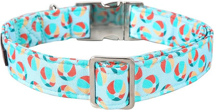 Lionet Paws Boy Dog Collar, Comfortable Adjustable Cute Sea Lion's Ball Collar with Metal Buckle for Male Dogs Gift, Small, Neck 10-16 inches