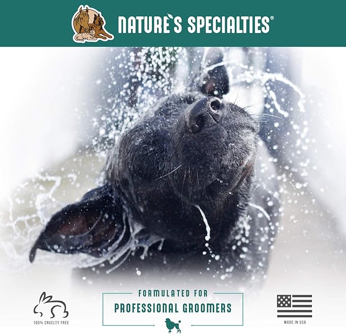 Nature's Specialties Coat Conditioner with Aloe for Pets, Natural Choice for Professional Groomers, Strengthening & Revitalizing, Made in USA, 16 oz
