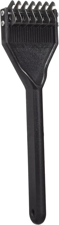 Mars Coat King Dematting Undercoat Grooming Rake Stripper Tool for Dogs and Cats, Stainless Steel with Plastic Handle, Made in Germany, 7-Blade Coarse