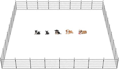 FXW MiniPaws Dog Playpen for Yard & RV Camping, Expandable 20-inch 32 Panels for Puppies and Small Dogs, Portable for Indoor and Outdoor Use