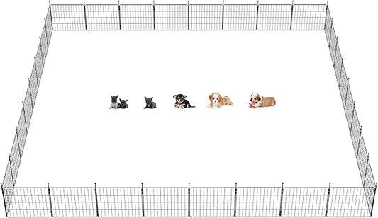 FXW MiniPaws Dog Playpen for Yard & RV Camping, Expandable 20-inch 32 Panels for Puppies and Small Dogs, Portable for Indoor and Outdoor Use