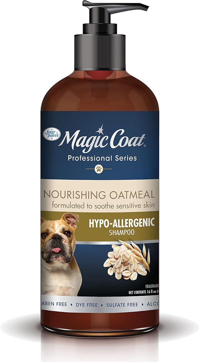 Four Paws Magic Coat Professional Series Nourishing Oatmeal Hypo-Allergenic Dog Shampoo, 16 oz.