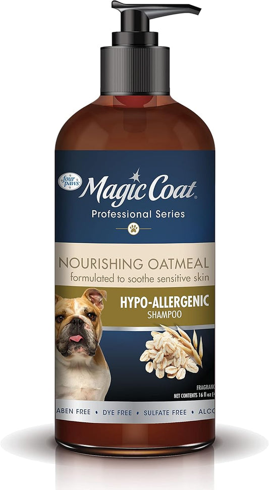 Four Paws Magic Coat Professional Series Nourishing Oatmeal Hypo-Allergenic Dog Shampoo, 16 oz.