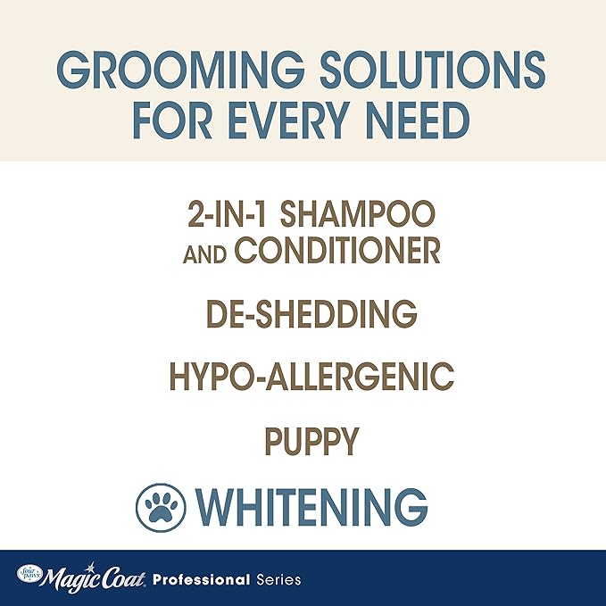 Four Paws Magic Coat Professional Series Nourishing Oatmeal Dog Whitening Shampoo, 16 oz.