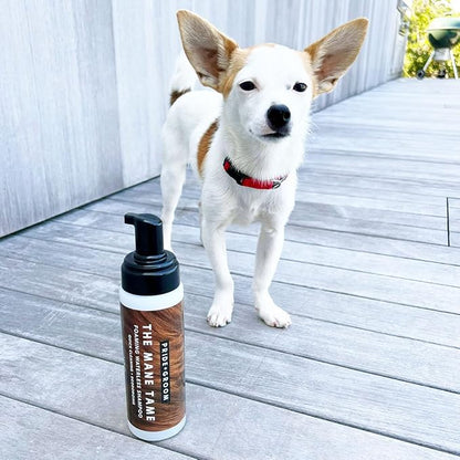 Pride and Groom The Mane Tame Waterless Dog Shampoo – Foaming Dry Shampoo for Dogs and Cats Made in USA for a Rinse Free Cleanse and to Eliminate Odor in Between Baths On-The-Go – 7.1 fl oz
