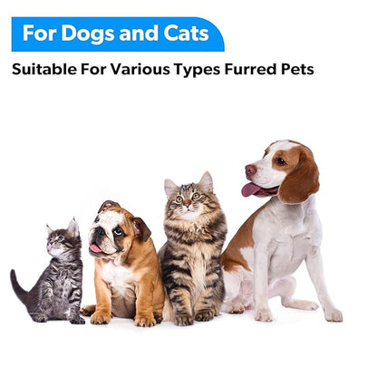 Pet Grooming Self Cleaning Slicker Brush for Cats and Dogs, Cats Brush for Shedding Hair, Removes Loose Hair & Tangles, Skin Friendly & Promote Circulation-Blue