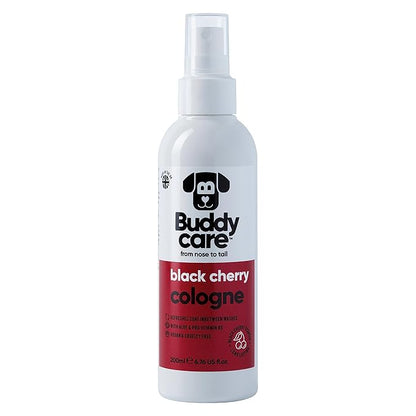 Dog Cologne - Black Cherry - 200ml - Fruity and Bold Scented Dog Cologne - Refreshes Between Dog Washes