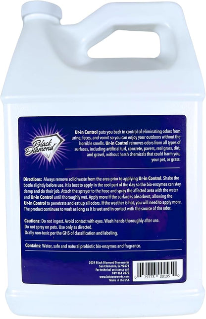 Urine Control Turf Deodorizer for Pet Urine - Bio-Enzymatic Odor Neutralizer for Artificial Grass, Turf, and Outdoor Surfaces - Eco-Friendly, Pet-Safe, Long-Lasting Scent (128oz Gallon)