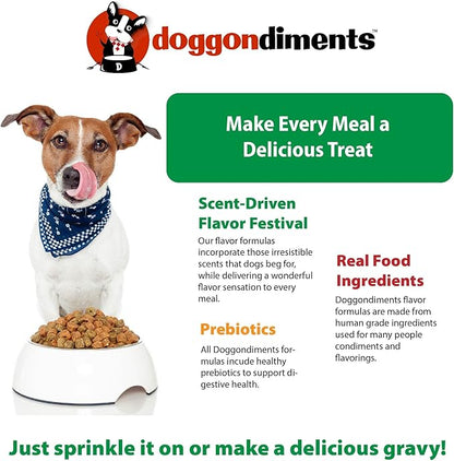 Southern Fried Chicken Flavor Dog Food Topper, Fun People Food Flavors, Powder, Dog Condiments for Meals, Dog Food Toppers for Dogs for Small & Large Breeds,