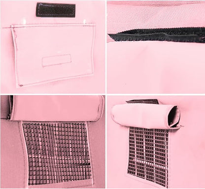Dog Crate Cover Waterpoof Pink Pet Kennel Covers for Puppy Cat Indoor Outdoor Fit for 1 Door Wire Crate, 35.43x22.05x26.77 Inch