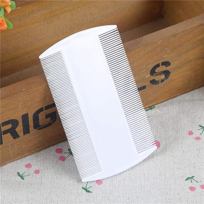 White Double Sided Double-Sided Detection Removes Head Nit Fine Tooth Head Lice Hair Combs Dog Combs For Kids Pet dog Flea Plastic Hair Nit Combs