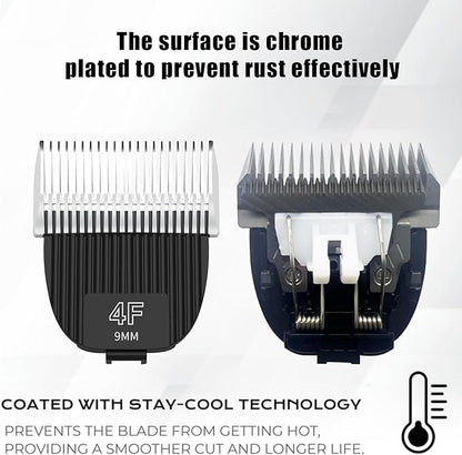 Flash Clipper Professional Detachable Replacement Blades,Compatible with Kenchii Flash Clipper Blade（Size 4F-9mm ）