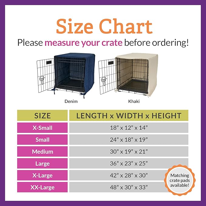 Pet Dreams Dog Crate Cover, Breathable, Dog Kennel Cover, Single Door, Dog Cage Covers for Dog Crates, Fabric Dog Crate Covers (Fits iCrates 18, 24, 30, 36, 42, 48 inches)