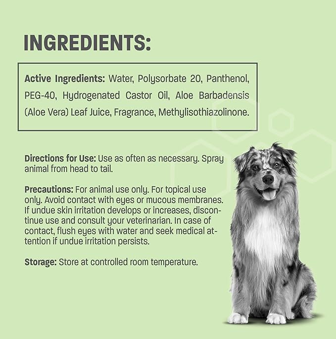Cucumber Melon Scented Dog Deodorizing Spray for Dogs and Cats - Long Lasting Pet Cologne and Deodorizer - 8 oz