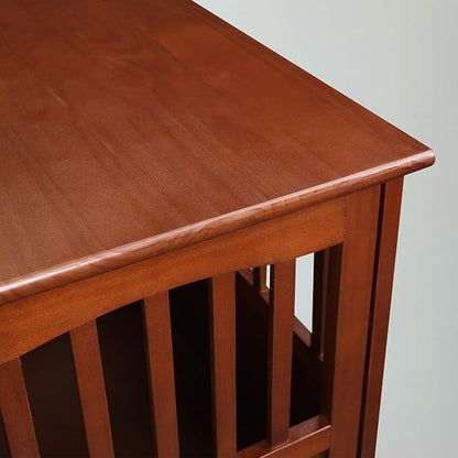 Casual Home Wooden Pet Crate, End Table, Medium, New Walnut
