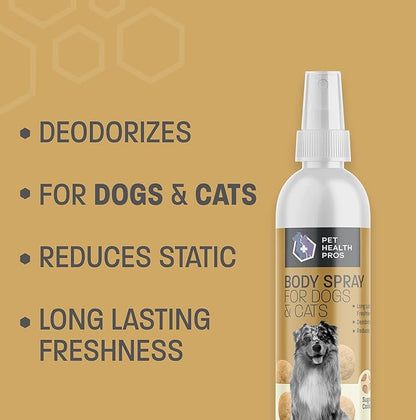 Sugar Cookie Scented Dog Deodorizing Spray for Dogs and Cats - Long Lasting Pet Cologne and Deodorizer - 8 oz