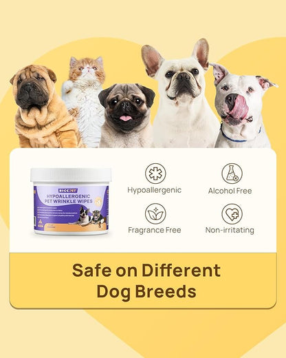 HICC PET Wrinkle Wipes 100 Count - VINE8