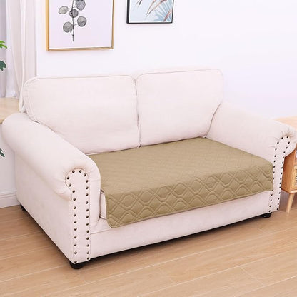 hyha Waterproof Dog Bed Blanket, Soft Dog Bed Cover Pet Blankets, Washable Couch Sofa Cover for Dogs, Reversible Pet Sofa Covers for Furniture (30x53 Inch, Camel/Beige)