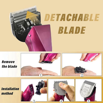 3 Pack Detachable Adjustable Pet Dog Grooming Clipper 5-in-1 Blade Compatible with WAHL Professional Animal Blade Arco, Bravura, Chromado, Creativa, Figura, and Motion Pet, Dog, and Horse Clippers