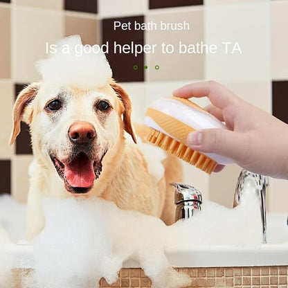 Dog Bath Brush - Massage Brush,Hair Removal Brush,Many Colours AvailableCleaning & GroomingPet Supplies Dog Bath Supplies(Green)