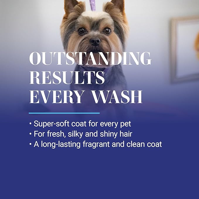 Chris Christensen SmartWash50 Hydrating Chamomile Ultra Concentrated Dog Shampoo, Makes up to 50 Bottles Groom Like Professional, Delightfully Fragranced Suitable for All Coats Made in The USA, 1 Gal