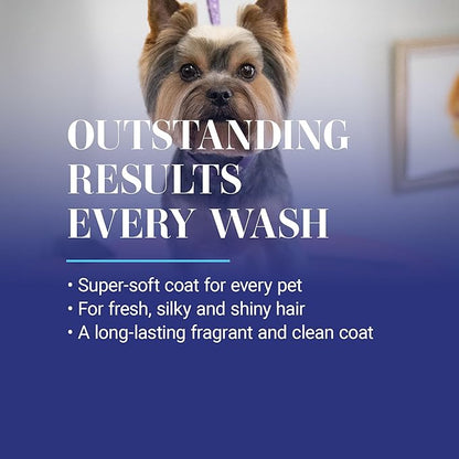 Chris Christensen SmartWash50 Hydrating Chamomile Ultra Concentrated Dog Shampoo, Makes up to 50 Bottles Groom Like Professional, Delightfully Fragranced Suitable for All Coats Made in The USA, 1 Gal
