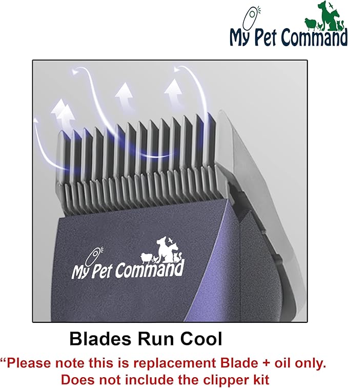 My Pet Command Replacement or Additional Blades/Guides for Cordless Pet Clipper Model Number MPC15DS