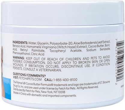 Palmer's for Pets Face and Eye Wipes with Cocoa Butter and Vitamin E, Dog Cleaning and Care, Specially Formulated for Dogs, 100ct - 6 Pack