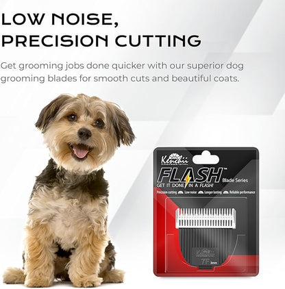 Kenchii Flash Clipper Blade (7F,3mm) Only Compatible With Flash Clipper, Black & White