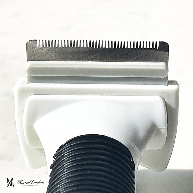 Deshedding Dog Brush by Warren London | Stainless Steel Deshedding Tool | Long Hair - Small