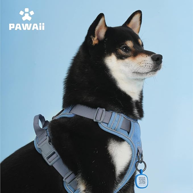 Pawaii Dog Harness for Large Dogs, Dog Harness with Pet ID Tag, No Choke Dog Harness, Adjustable Soft Padded Pet Vest with Easy Control Handle