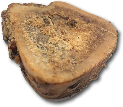 Top Dog Chews Premium - Made in The USA - Dog Bones with Bone Marrow - Long Lasting Natural Beef Femur Chews - Best for Small Dogs - Shrink Wrapped for Freshness. (1 Count of 6 Slices)