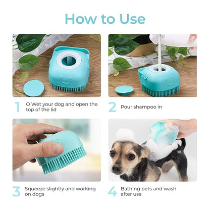 PawSpa Bath & Brush for Pets with Integrated Soap & Shampoo Dispensing