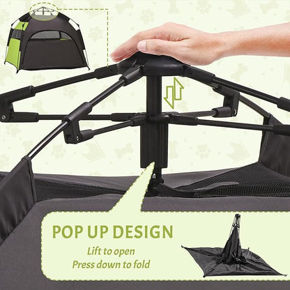 PawHut Pop Up Dog Tent for Extra Large and Large Dogs, Portable Pet Camping Tent with Carrying Bag for Beach, Backyard, Home