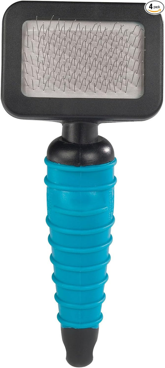 Master Grooming Tools Ergonomic Slicker Brushes — Molded Brushes for Grooming Dogs - Extra Small, 4 set of 2¾" x 2"