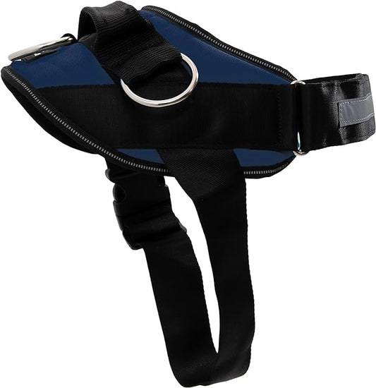 ShawnCo Essential Dog Harness, No-Pull Pet Vest with 3 Leash Clips, No Choke, Reflective, Adjustable and Padded, for Easy Walking and Training for Small, Medium and Large Dogs (Pacific Blue, XS)