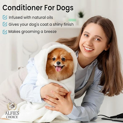 Dog Conditioner for Itchy Skin & Detangling – Calming & Moisturizing Formula with Lavender, Rosemary & Vitamin E – Softens Coat & Eases Brushing – Hypoallergenic – 16 fl oz