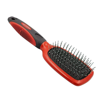 Tuff Pupper Stainless Steel Pin Brush for Long or Short Hair Pets - Detangling & Dematting Undercoat Brush for Dogs, Cats, and All Pets