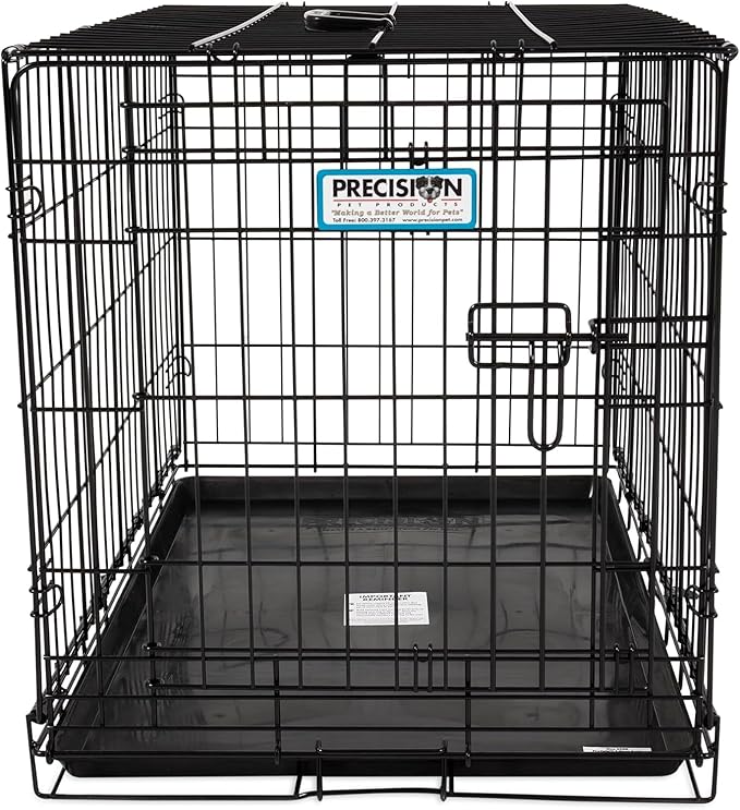 Precision Pet Products One Door Provalue Wire Dog Crate, 30 Inch, For Pets 30-50 lbs, With 5-Point Locking System