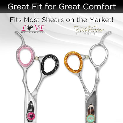 Kenchii Extra Soft Premium Shear Finger Ring Inserts - Thick, Quality Comfort. Elevate Your Grooming Experience with Precision and Style in Multiple Colors