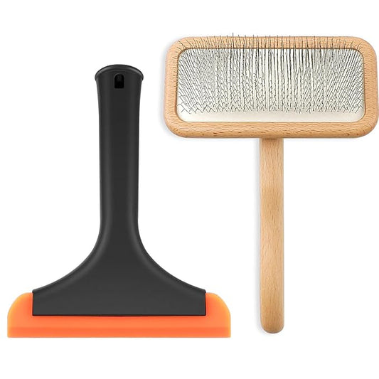 Sheepskin Wool Brush and Pet Hair Removal Carding Fur Restore Carpets Softness and Texture Let Rugs to New Looking
