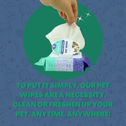 FurryFriends Pet Wipes | Variety Pack | Hypo-allergenic | Alcohol Free| Deodorizing | Removes Loose Hair & Dirt | Incredibly Clean | 4 Pack