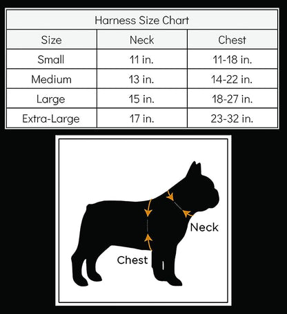 Chicago Flag Dog Harness - Comfort Soft (XLarge)