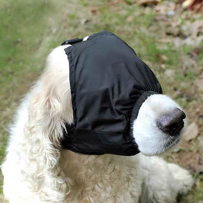 NACOCO Dog Calming Cap Eye Mask Nylon Shading Pet Mask Muzzle for Grooming Anti Car Sickness (L)