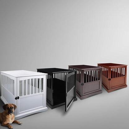 Casual Home Wooden Pet Crate, End Table, Large, New White