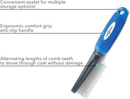 Ultimate Pet Shedding Comb, Red