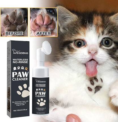 Waterless Shampoo Paw Cleaner for Dogs, Cats, Pets - Dry Shampoo, Foot Cleaner Brush, Good for Puppy
