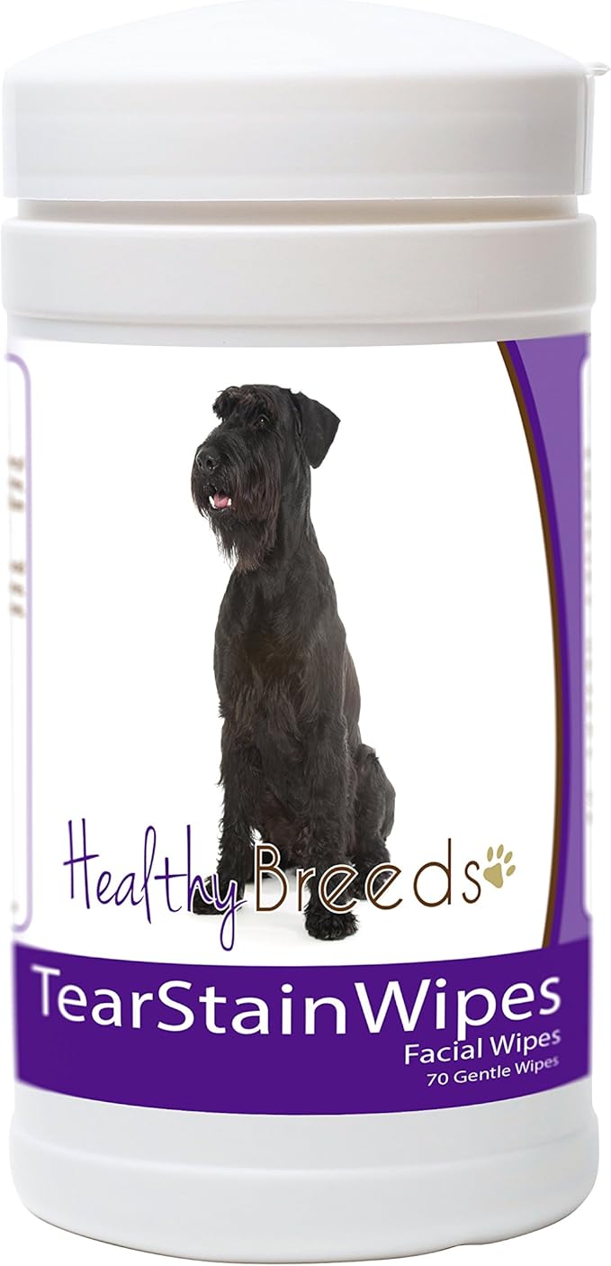 Healthy Breeds Giant Schnauzer Tear Stain Wipes 70 Count