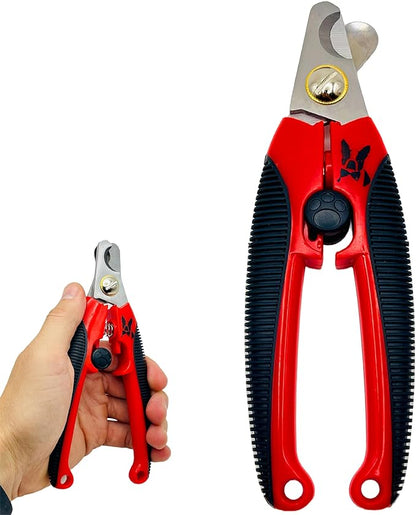Warren London Dog Nail Clippers – Strong Enough for All Dog Sizes | Stainless Steel Blade | Ergonomic Grip | Nail Safety Guard | Professional Grooming Tool